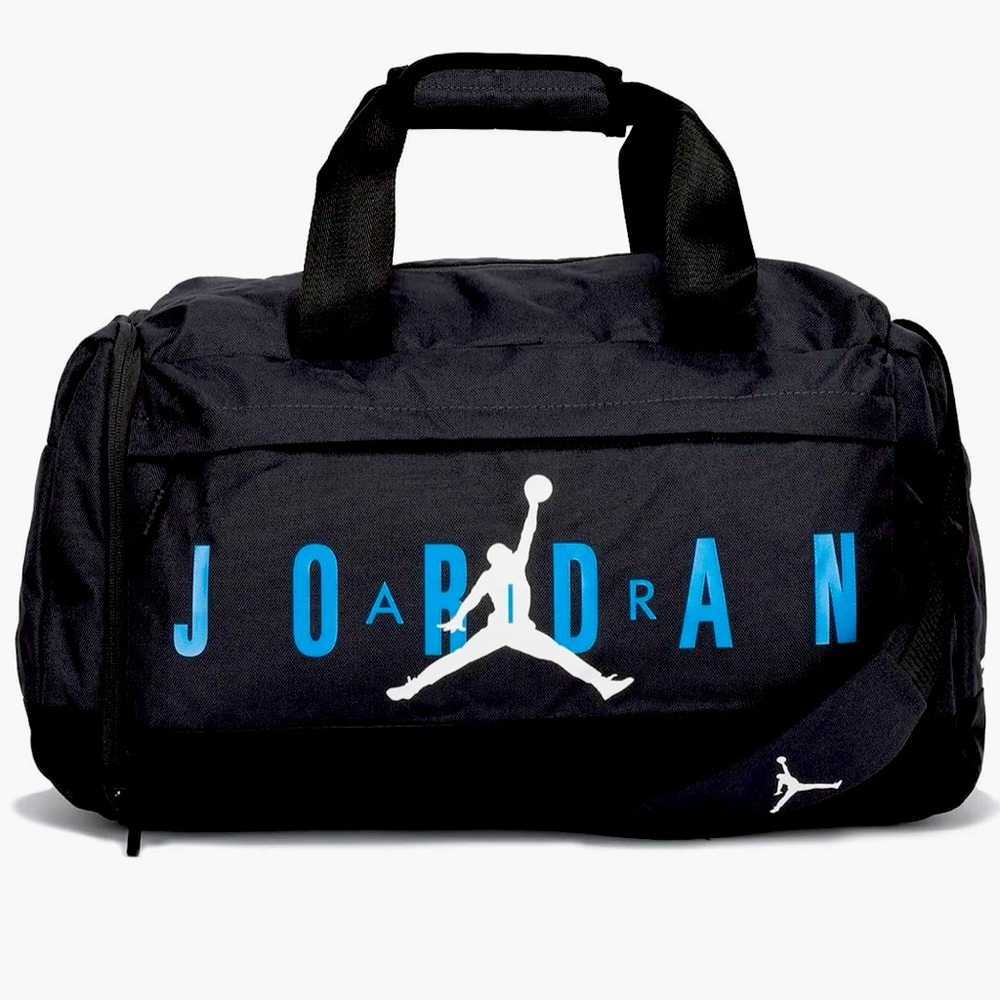 Nike Air Jordan Velocity Duffle Bag (One Size, Anthracite/Blue)
